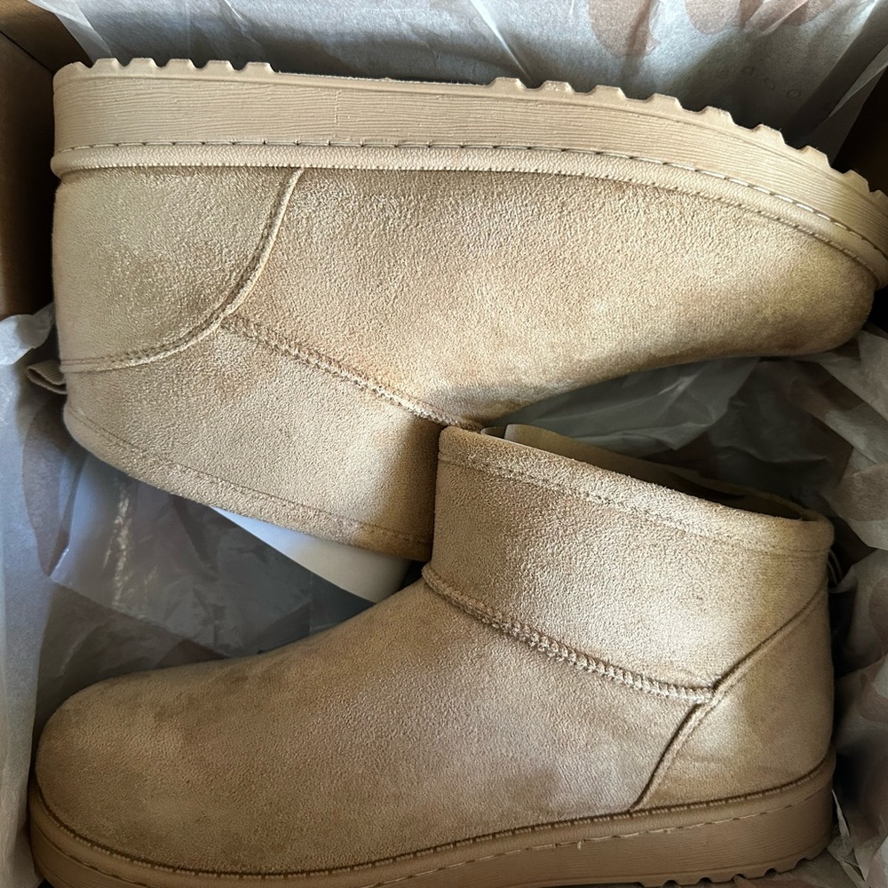 Tan Suede Ankle Boots